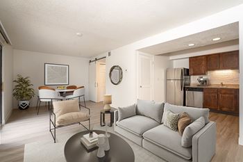 Living room with expansive window